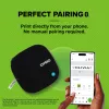 DYMO LetraTag 200B Bluetooth etikečių spausdintuvas | Kompaktiškas etikečių spausdintuvas | Jungiasi per Bluetooth belaidžiu ryšiu su iOS ir Android | Įskaitant 1 baltą popierinę etikečių juostelę | Juoda