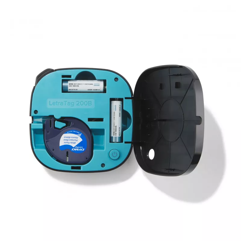 DYMO LetraTag 200B Bluetooth etikečių spausdintuvas | Kompaktiškas etikečių spausdintuvas | Jungiasi per Bluetooth belaidžiu ryšiu su iOS ir Android | Įskaitant 1 baltą popierinę etikečių juostelę | Juoda