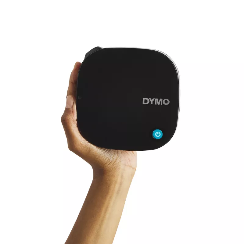 DYMO LetraTag 200B Bluetooth etikečių spausdintuvas | Kompaktiškas etikečių spausdintuvas | Jungiasi per Bluetooth belaidžiu ryšiu su iOS ir Android | Įskaitant 1 baltą popierinę etikečių juostelę | Juoda