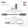 CLUB3D DisplayPort 1.4 į HDMI 4K120Hz arba 8K60Hz HDR10 laidas M/M 3m/9.84ft