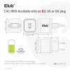 CLUB3D Kelioninis įkroviklis PPS 45W GAN technologija, Dual USB Type-C, Power Delivery(PD) 3.0