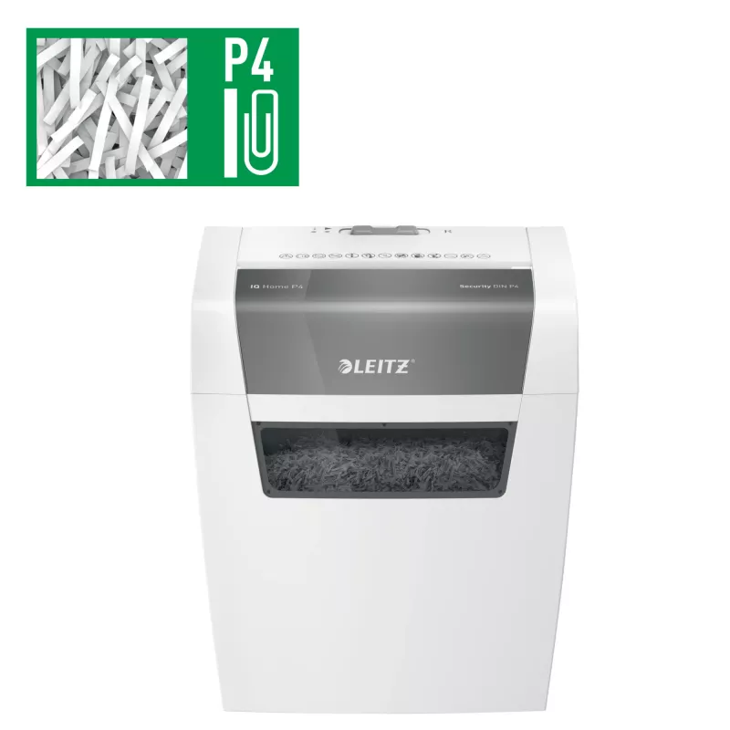 Popieriaus smulkintuvas Leitz 80340000, dalelių pjovimas, 70 dB, 22 cm, baltas
