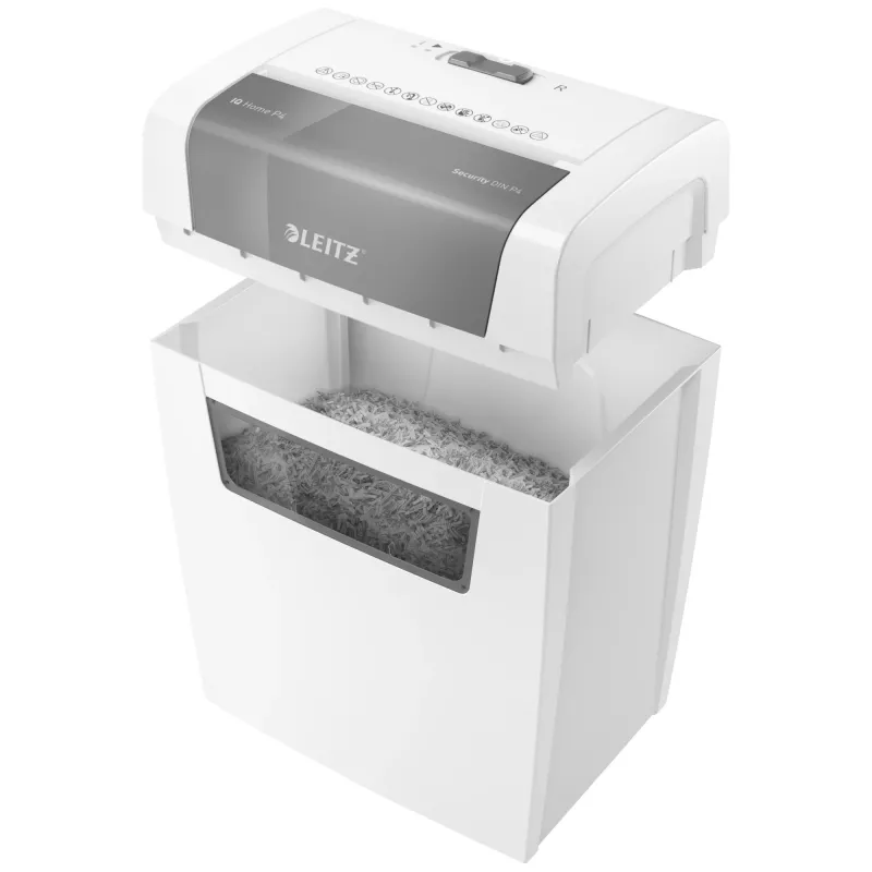 Popieriaus smulkintuvas Leitz 80340000, dalelių pjovimas, 70 dB, 22 cm, baltas