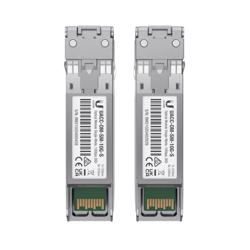 UBIQUITI NETWORKS 10gbps SFP+ 1xLC SM 1270/1330nm Bidi 10km – 2 vnt. (uf-sm-10g-s)