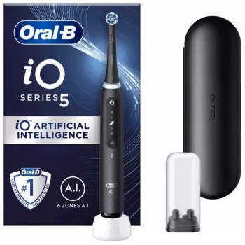 Oral-B IOSERIES5BL elektrinis dantų šepetėlis suaugusiems, vibracinis, juodas