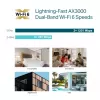 TP-Link Omada AX3000 sieninis WiFi 6 prieigos taškas, 2,4 GHz, 5 GHz, 3000 Mbit/s, SNMP, SSH, WPA-Enterprise, WPA2-Enterprise, 10/100/1000 Mbit/s