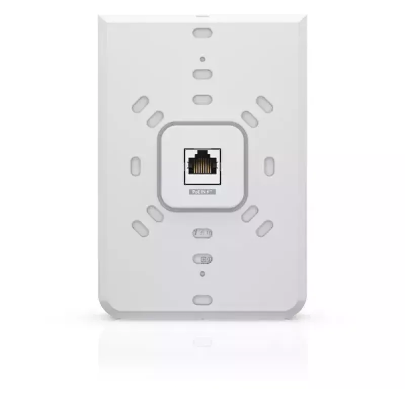 Prieigos taškas UBIQUITI Unifi 6 In-Wall U6-IW — dviejų juostų 2,4/5 GHz, 4800 Mbit/s, 5x RJ-45, PoE, baltas