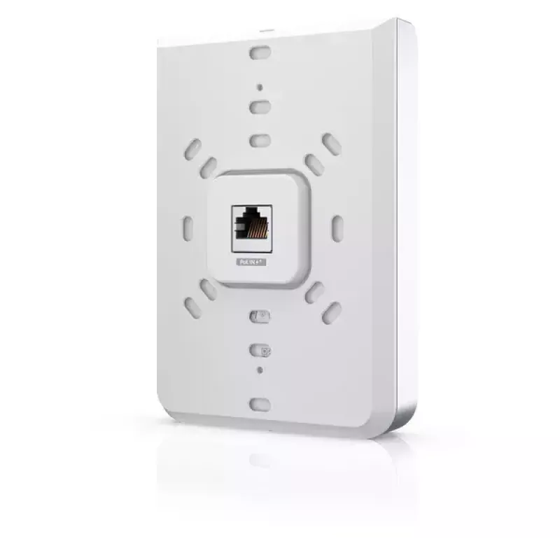 Prieigos taškas UBIQUITI Unifi 6 In-Wall U6-IW — dviejų juostų 2,4/5 GHz, 4800 Mbit/s, 5x RJ-45, PoE, baltas