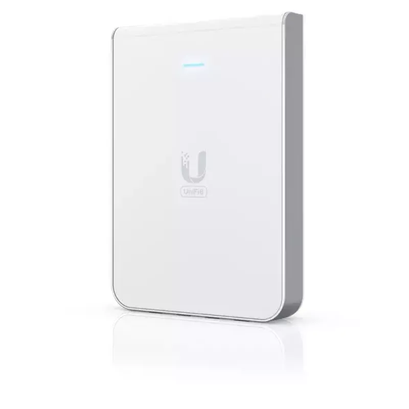 Prieigos taškas UBIQUITI Unifi 6 In-Wall U6-IW — dviejų juostų 2,4/5 GHz, 4800 Mbit/s, 5x RJ-45, PoE, baltas