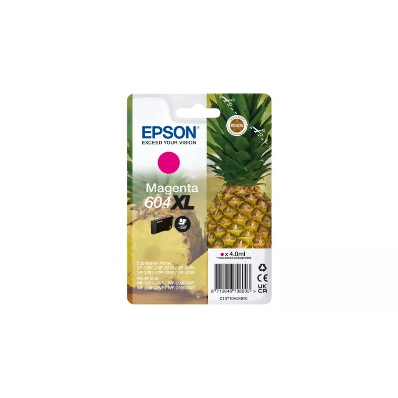 Epson 604XL rašalo kasetė 1 vnt. Originali didelės talpos (XL) purpurinė