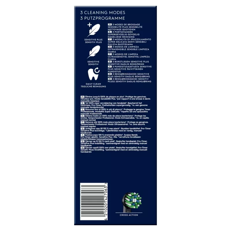 Oral-B Vitality Pro suaugusiųjų sukamoji dantų šepetėlis juodas