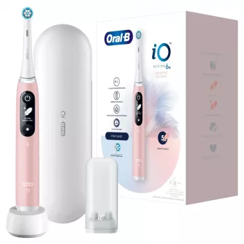 Oral-B 445197 elektrinis dantų šepetėlis suaugusiems, vibruojantis, rožinis, baltas