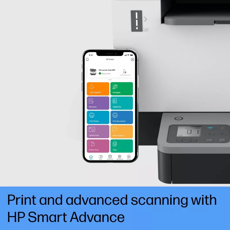HP LaserJet Tank MFP 2604sdw daugiafunkcis spausdintuvas, lazerinis, nespalvotas, 600 x 600 DPI, A4, tiesioginis spausdinimas, juoda, pilka