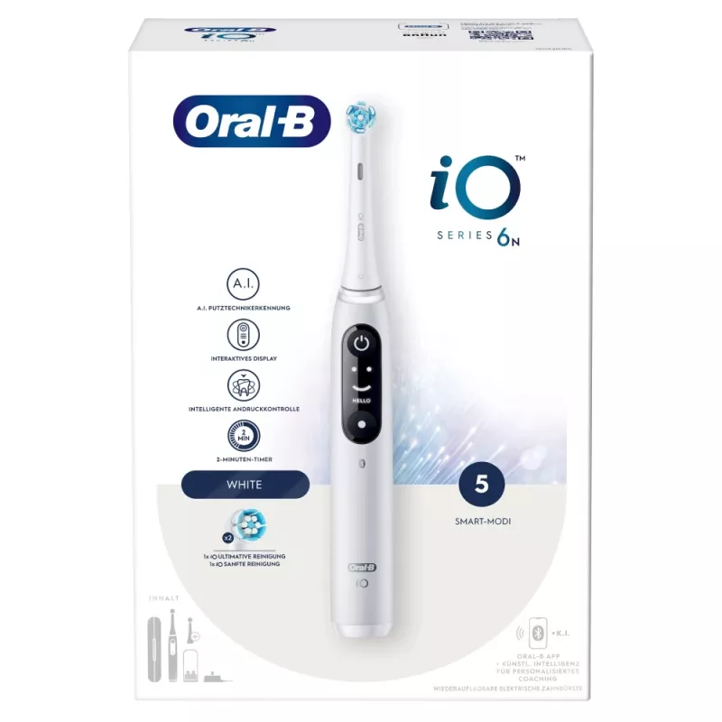 Oral-B 445234 elektrinis dantų šepetėlis suaugusiems, vibruojantis, baltas