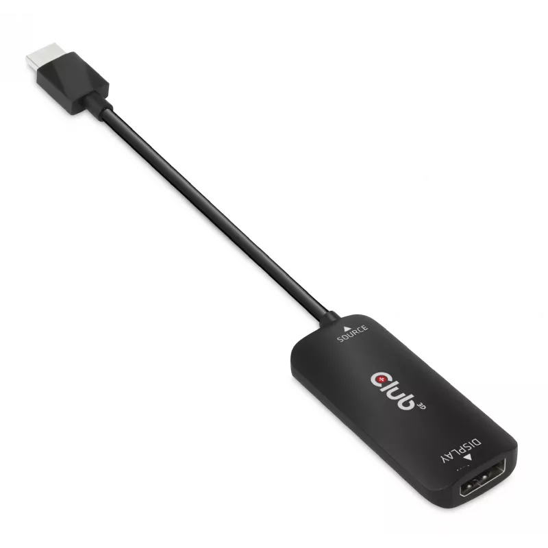 CLUB3D HDMI + Micro USB į DisplayPort™ 4K120Hz arba 8K30Hz M/F aktyvus adapteris