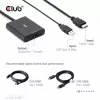 CLUB3D HDMI + Micro USB į DisplayPort™ 4K120Hz arba 8K30Hz M/F aktyvus adapteris
