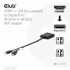 CLUB3D HDMI + Micro USB į DisplayPort™ 4K120Hz arba 8K30Hz M/F aktyvus adapteris