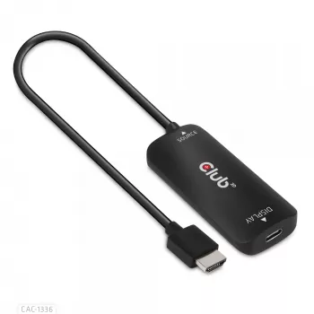 CLUB3D CAC-1336 aktyvus adapteris HDMI + Micro USB į USB Type-C 4K120Hz arba 8K30Hz M/F
