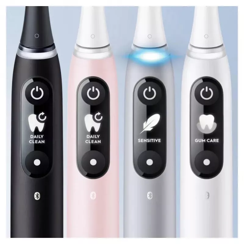 Oral-B iO Series 6 juodas besisukantis dantų šepetėlis suaugusiems