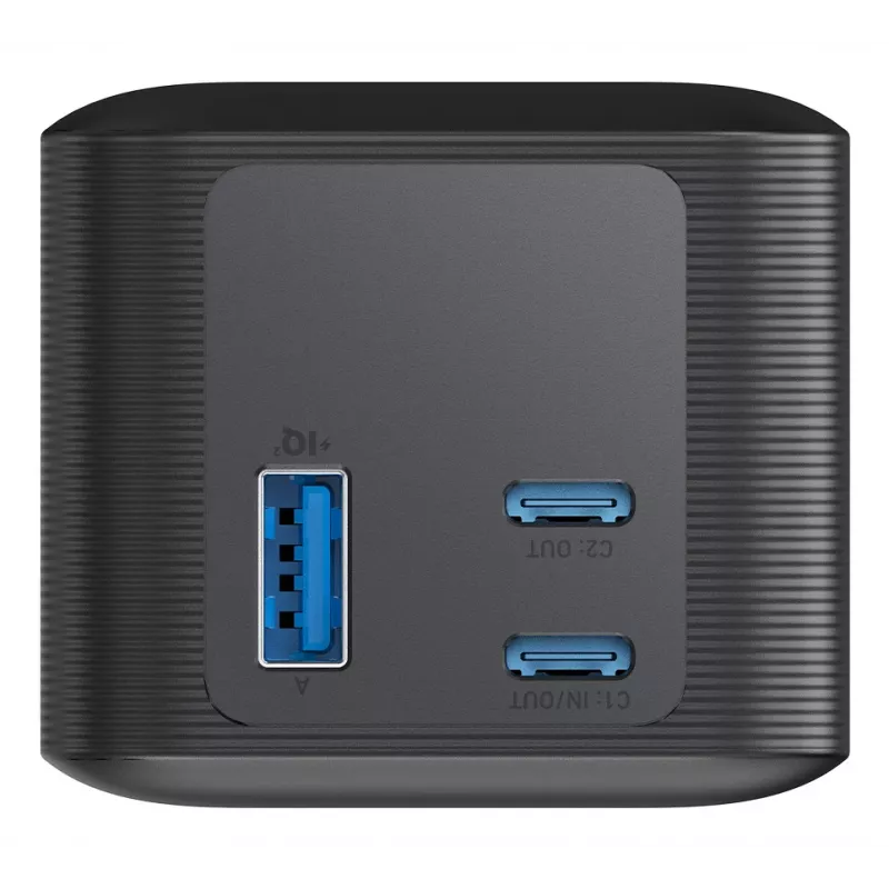 Nešiojamas įkroviklis Anker 737 (A1289011) — 24000 mAh, 140W, 2× USB-C + 1× USB-A, Sidabrinis/Juodas