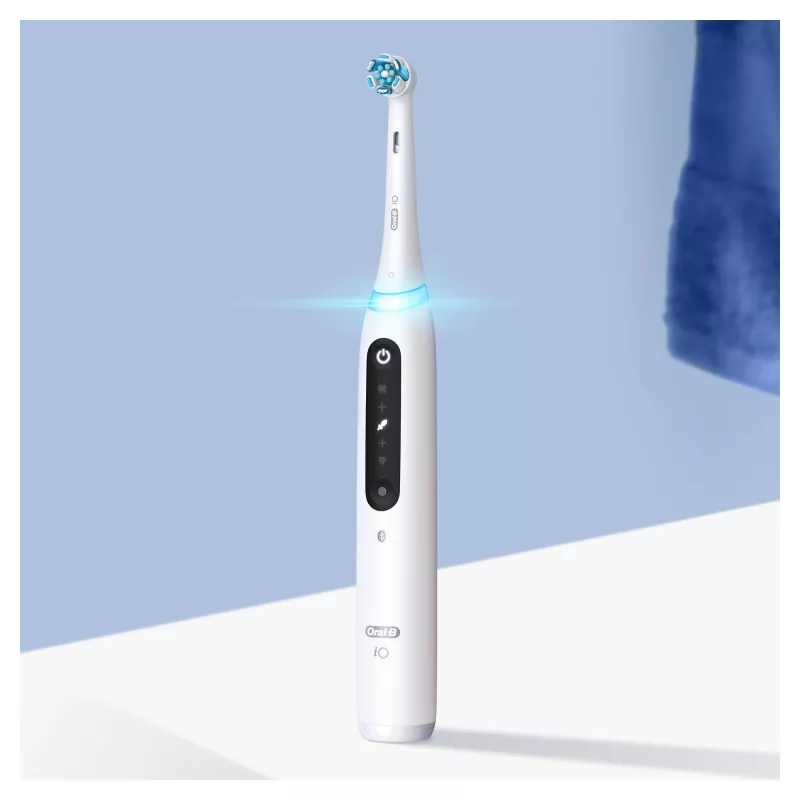 Oral-B iO Series 5 beslotis dantų šepetėlis suaugusiems, balta spalva
