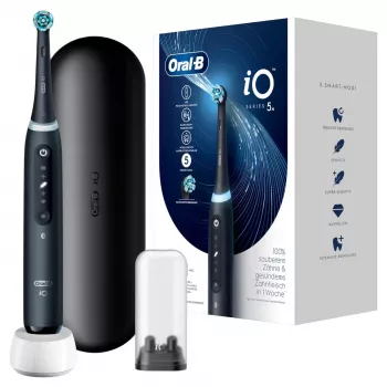 Oral-B iO Series 5 suaugusiųjų vibracinis dantų šepetėlis juodas