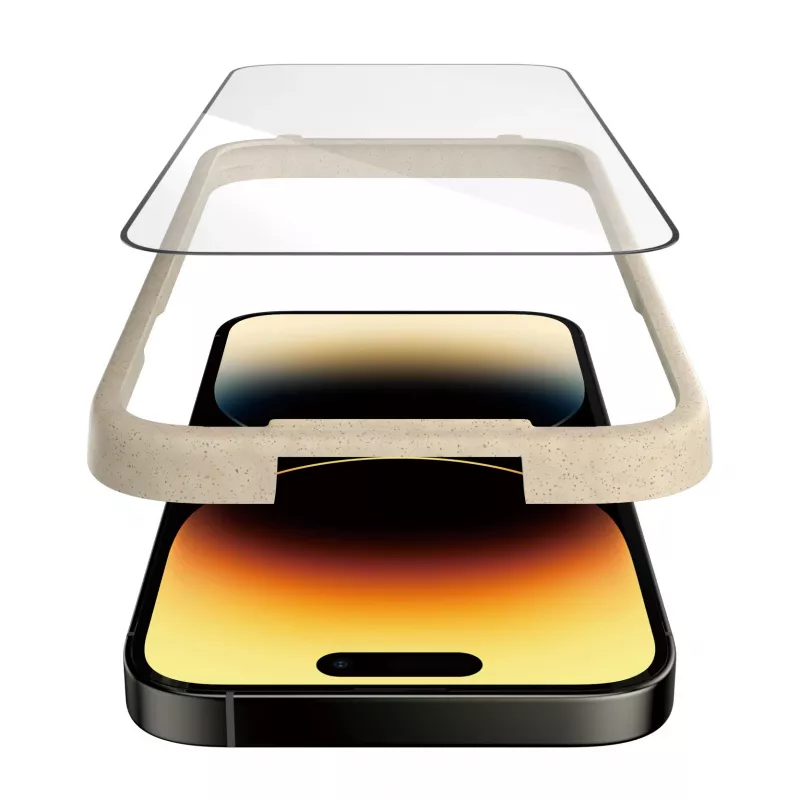 Apsauginis stiklas PanzerGlass Apple iPhone 14 Pro Ultra-Wide Fit EasyAligner Atsparus įbrėžimams ir smūgiams