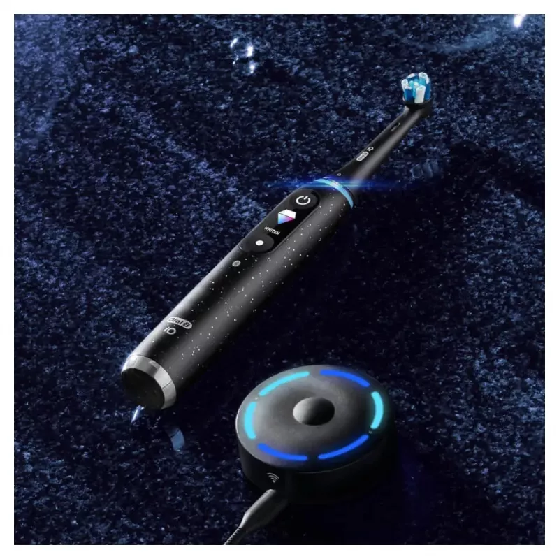 Oral-B iO Series 10 besukiojantis-osciliuojantis dantų šepetėlis suaugusiems, juodas