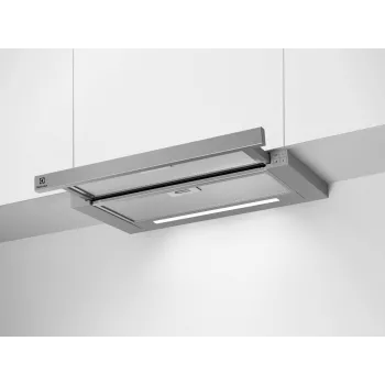 Įmontuojamas gartraukis Electrolux LFP616X, 598 mm, 600 m³/h, pilkas