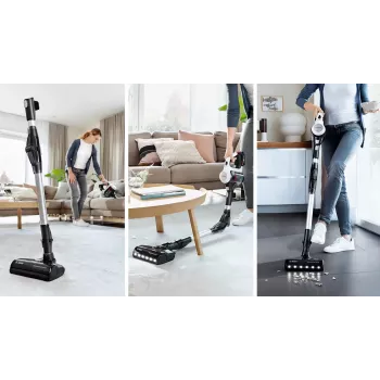 Bosch BCS711XXL belaidis šluotinis dulkių siurblys, 18 V, 0,3 L, 3 Ah, baltas
