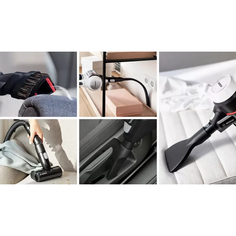 Bosch BCS711XXL belaidis šluotinis dulkių siurblys, 18 V, 0,3 L, 3 Ah, baltas
