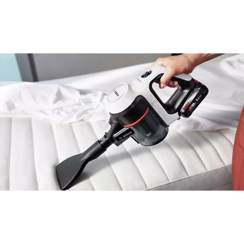 Bosch BCS711XXL belaidis šluotinis dulkių siurblys, 18 V, 0,3 L, 3 Ah, baltas