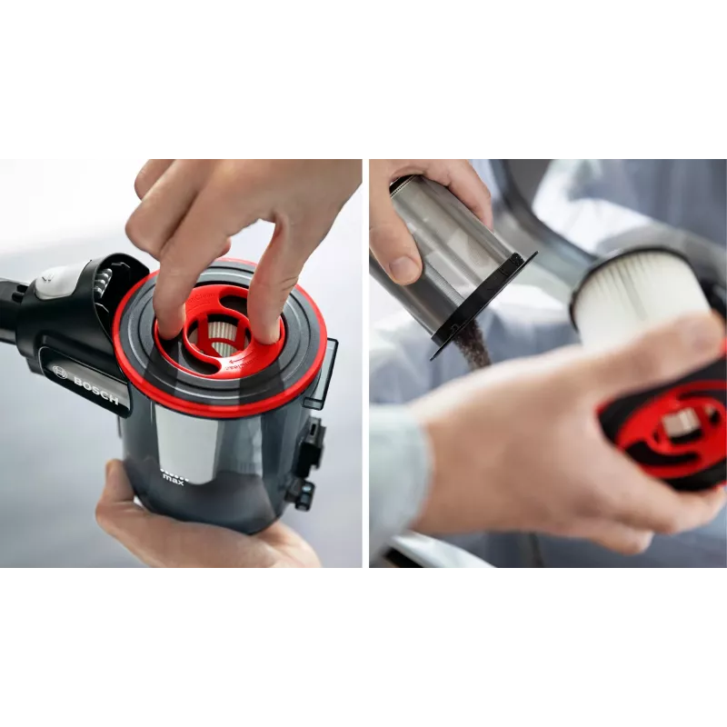Bosch BCS711XXL belaidis šluotinis dulkių siurblys, 18 V, 0,3 L, 3 Ah, baltas