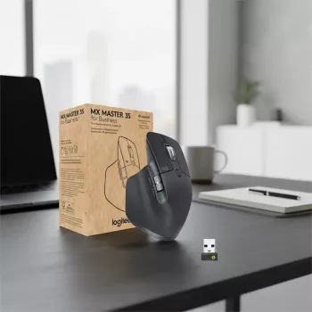 LOGITECH MX Master 3S for Business – belaidė Bluetooth pelė, grafito spalva