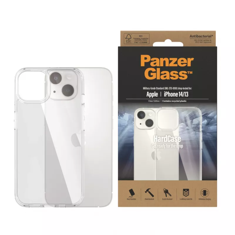 PanzerGlass HardCase permatas dėklas Apple iPhone 14 / 13 (skaidrus)