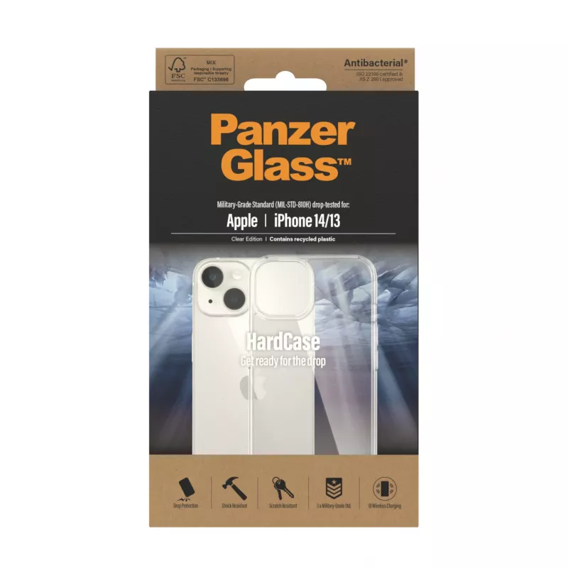 PanzerGlass HardCase permatas dėklas Apple iPhone 14 / 13 (skaidrus)