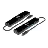 CLUB3D USB4™ Gen3x2 Type-C, 6-in-1 USB-C centras su HDMI™ 8K60Hz arba 4K120Hz, 2xUSB Type-A (10G), Ethernet RJ45 (2.5G) ir 2xUSB Type-C (1x duomenys 10G, 1x PD3.0 įkrovimas 100W)