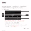 CLUB3D USB4™ Gen3x2 Type-C, 6-in-1 USB-C centras su HDMI™ 8K60Hz arba 4K120Hz, 2xUSB Type-A (10G), Ethernet RJ45 (2.5G) ir 2xUSB Type-C (1x duomenys 10G, 1x PD3.0 įkrovimas 100W)