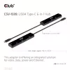 CLUB3D USB4™ Gen3x2 Type-C, 6-in-1 USB-C centras su HDMI™ 8K60Hz arba 4K120Hz, 2xUSB Type-A (10G), Ethernet RJ45 (2.5G) ir 2xUSB Type-C (1x duomenys 10G, 1x PD3.0 įkrovimas 100W)