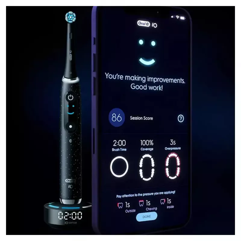 Rotacinė-osciliacinė dantų šepetėlis Oral-B iO Series 10 Juoda