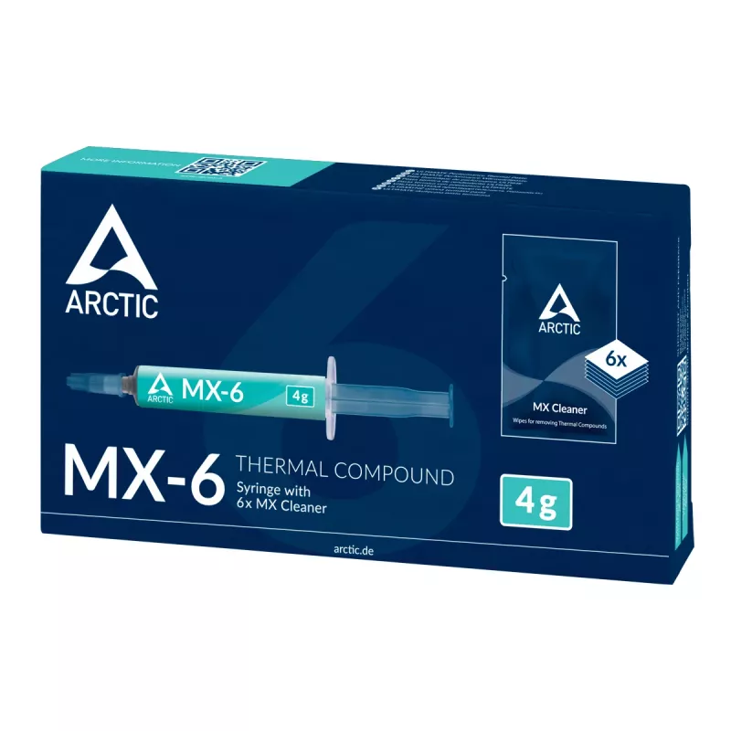 ARCTIC MX-6 ULTIMATE termo pasta + MX valiklis, pilka, 4 g