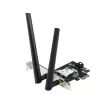Vidinė belaidžio tinklo plokštė ASUS PCE-AXE5400 – PCIe, Wi‑Fi 6E trijuosta (2,4/5/6 GHz), 2402 Mbps, Bluetooth 5.2