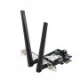 Vidinė belaidžio tinklo plokštė ASUS PCE-AXE5400 – PCIe, Wi‑Fi 6E trijuosta (2,4/5/6 GHz), 2402 Mbps, Bluetooth 5.2