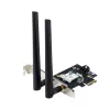 Vidinė belaidžio tinklo plokštė ASUS PCE-AXE5400 – PCIe, Wi‑Fi 6E trijuosta (2,4/5/6 GHz), 2402 Mbps, Bluetooth 5.2