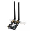 Vidinė belaidžio tinklo plokštė ASUS PCE-AXE5400 – PCIe, Wi‑Fi 6E trijuosta (2,4/5/6 GHz), 2402 Mbps, Bluetooth 5.2