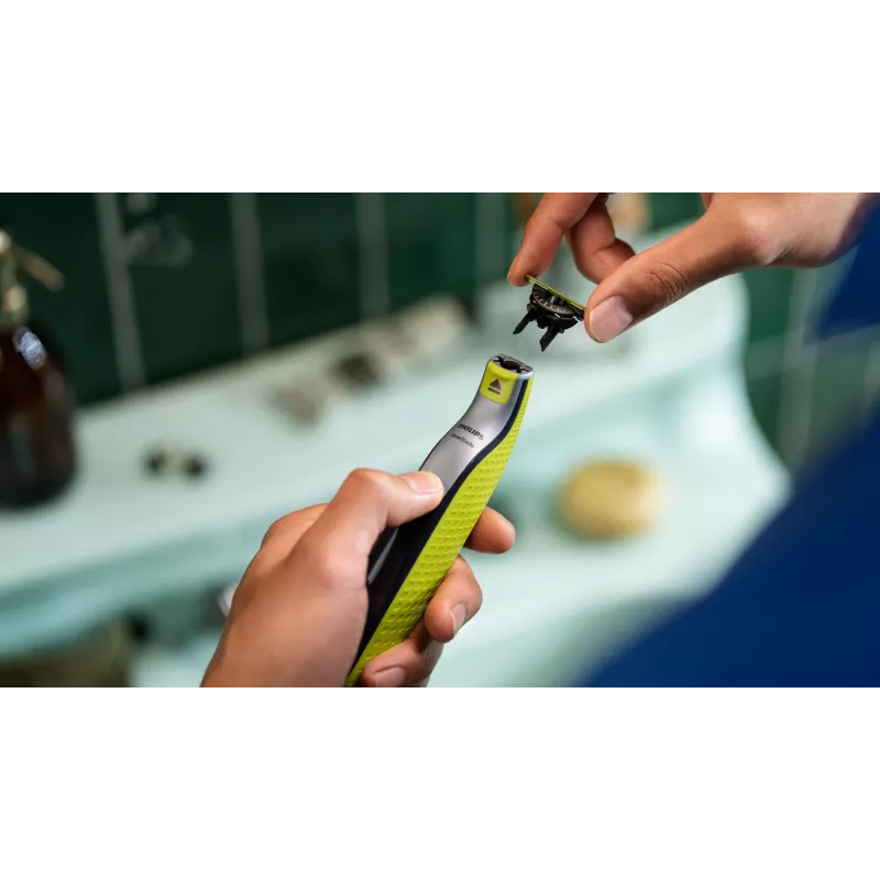 Philips Norelco OneBlade QP420/50 skutimo galvutės, sidabrinės, 2 vnt.