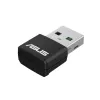 Tinklo adapteris ASUS USB-AX55 Nano AX1800 Wi‑Fi 6 dviejų juostų USB belaidis adapteris, 1800 Mbps, juodas