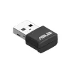 Tinklo adapteris ASUS USB-AX55 Nano AX1800 Wi‑Fi 6 dviejų juostų USB belaidis adapteris, 1800 Mbps, juodas