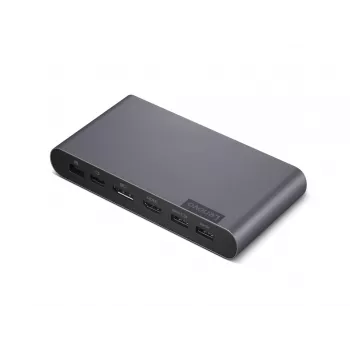 Lenovo 40B30090EU dokas / prievadų replikatorius nešiojamam kompiuteriui 2 x USB 3.2 Gen 2 (3.1 Gen 2) Type-C Pilka