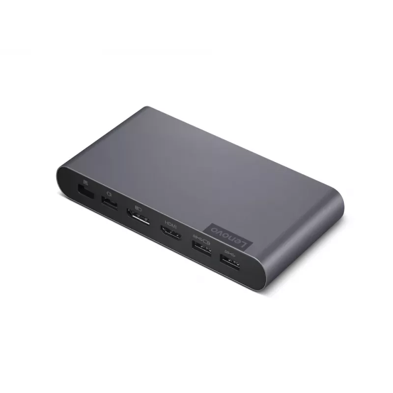 Lenovo 40B30090EU dokas / prievadų replikatorius nešiojamam kompiuteriui 2 x USB 3.2 Gen 2 (3.1 Gen 2) Type-C Pilka